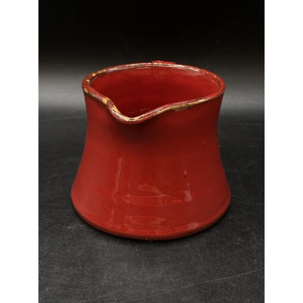 Vietri Red Ceramic Creamer Made In Italy